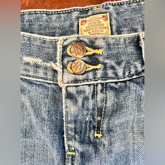 Abercrombie & Fitch Blue Denim Mini Skirt - Picture 3 of 6